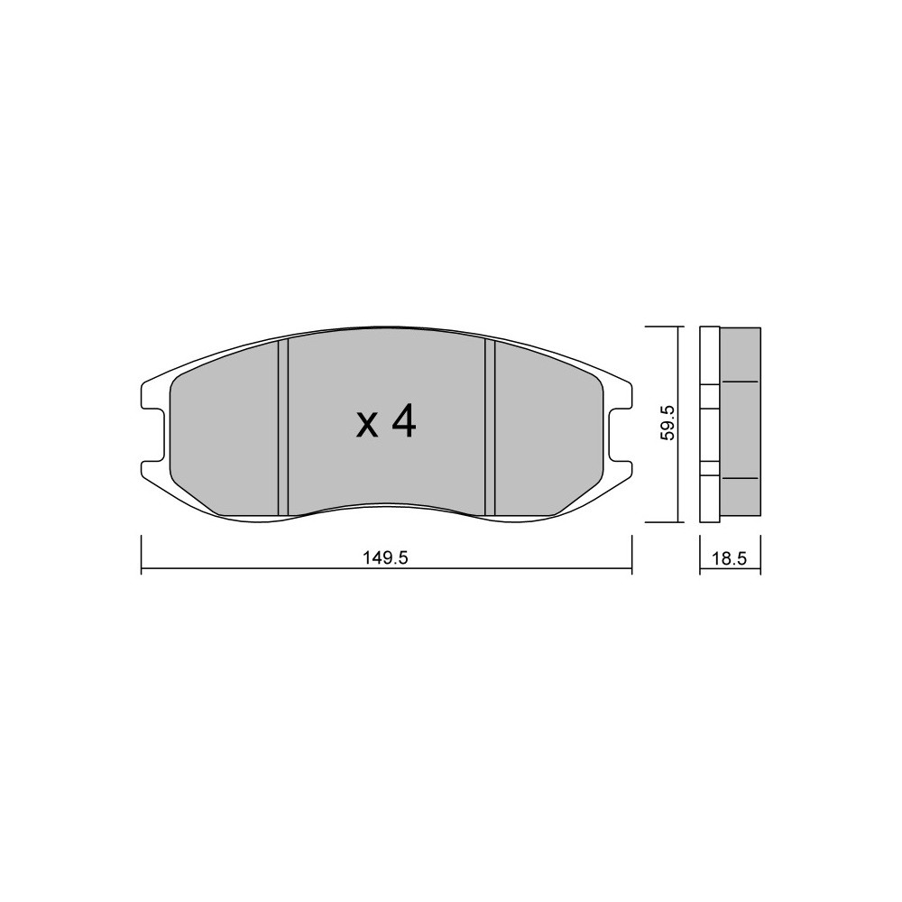 Pastilhas de travão dianteiras GT2i Race para RENAULT Clio IV 1.6i 16V Turbo Cup - PFC Brake CalipersArray