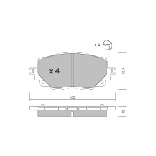 Pastillas de freno delanteras GT2i Race para MAZDA MX-5 IV (ND) 1.5i 16V, 2.0i 16V 2015- - Pinzas de freno Advics