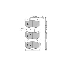 Pastilhas de travão traseiras GT2i Race para ALFA ROMEO Giulia (952) 2.9i T V6 Quadrifoglio 2016- - Pinças de travão Brembo
