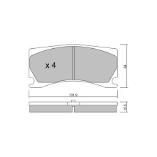 Pastillas de freno delanteras GT2i Race para PEUGEOT 308 II 1.6 GTi 2014-21 - Pinzas de freno Alcon 