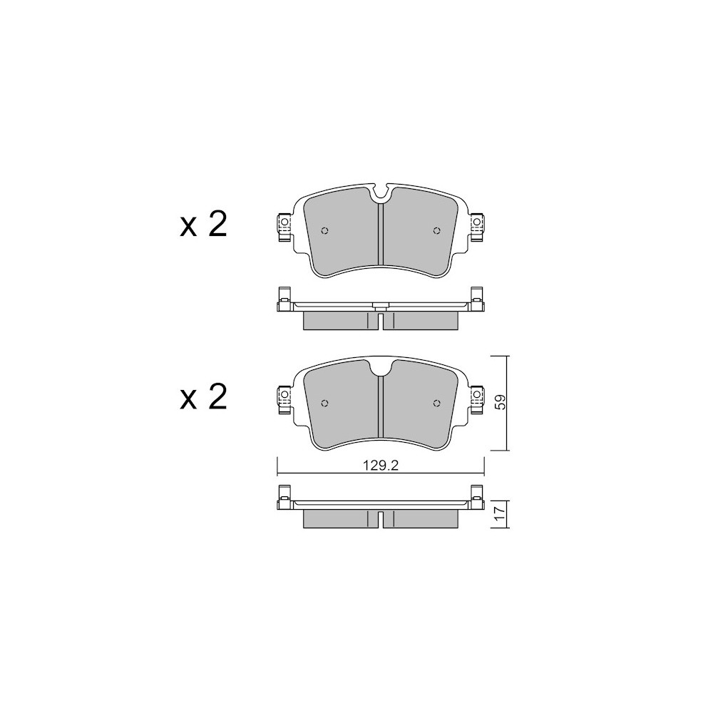 Pastilhas de travão traseiras GT2i Race para AUDI RS4-S4 (8W) S4 3.0i V6 TFSI 2016- - Pinças de travão TrwArray