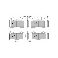 Pastilhas de travão dianteiras GT2i Race para ALFA ROMEO Stelvio (949) 2.0i Q4 2016- - Pinças de travão Brembo