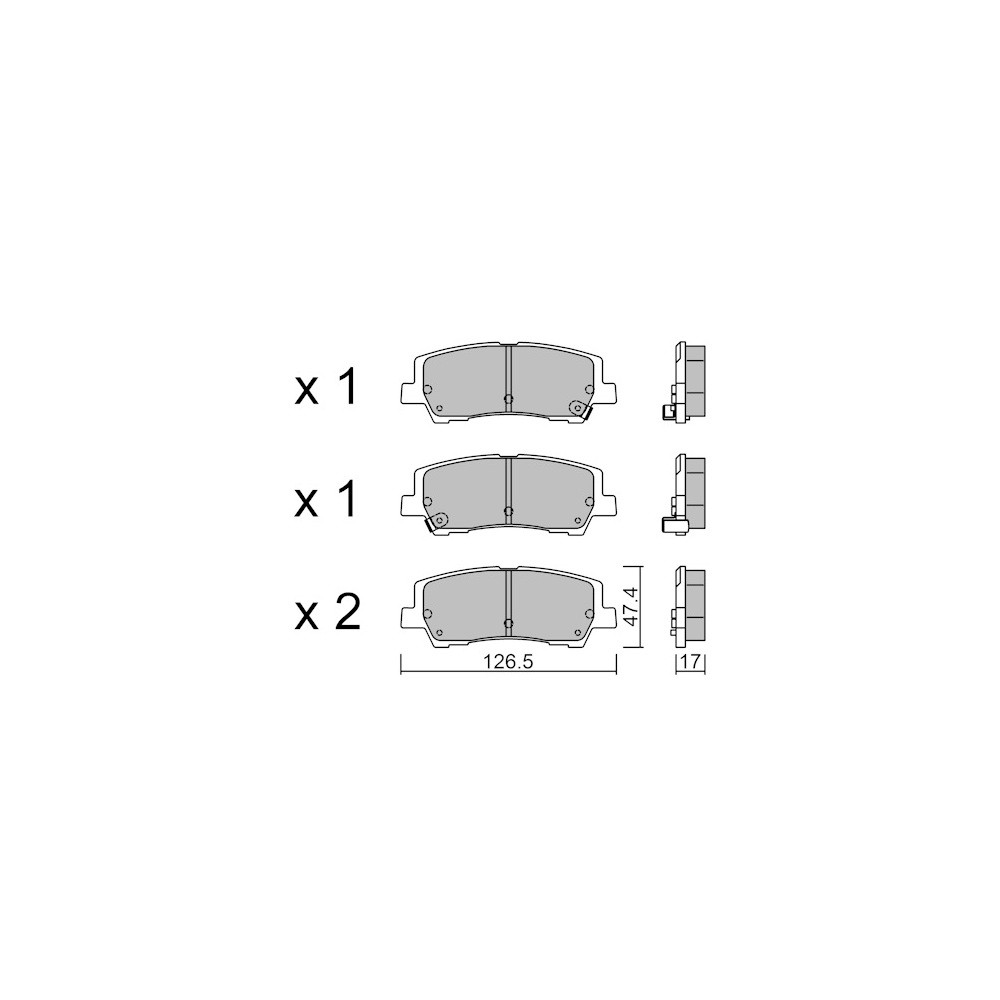 Pastilhas de travão traseiras GT2i Race para FORD Mustang V 2.3i 16V Turbo 2014- - Pinças de travão SumitomoArray