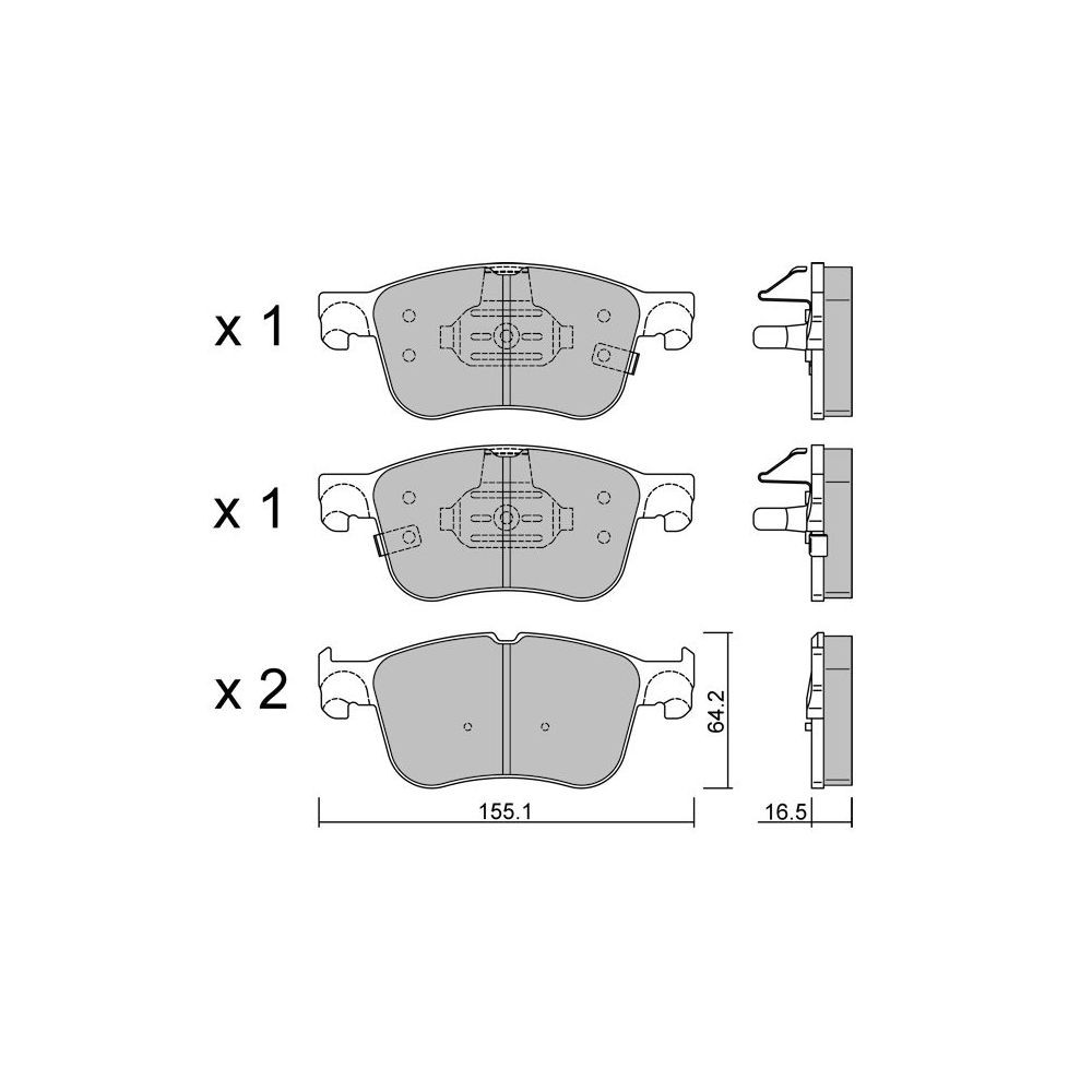 Pastillas de freno delanteras GT2i Race para FORD Puma ST 1.5 EcoBoost 2019- - Pinzas de freno Ate Array