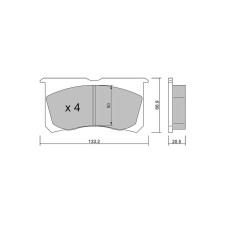 Pastillas de freno delanteras GT2i Race para FORD Fiesta 1.6i 16V R2 Asphalt - Pinzas de freno AP Racing