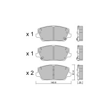 Pastillas de freno delanteras GT2i Race para HYUNDAI i30 N 2.0 T-Gdi 2017- - Pinzas de freno Mando 