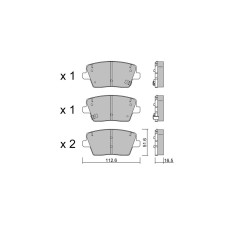Pastillas de freno traseras GT2i Race para HYUNDAI i30 N 2.0 T-Gdi 2017- - Pinzas de freno Mando 