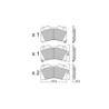 Pastillas de freno delanteras GT2i Race para TOYOTA Yaris GR 1.6i 12V Turbo R1T Naz. 4x4 - Pinzas de freno Advics