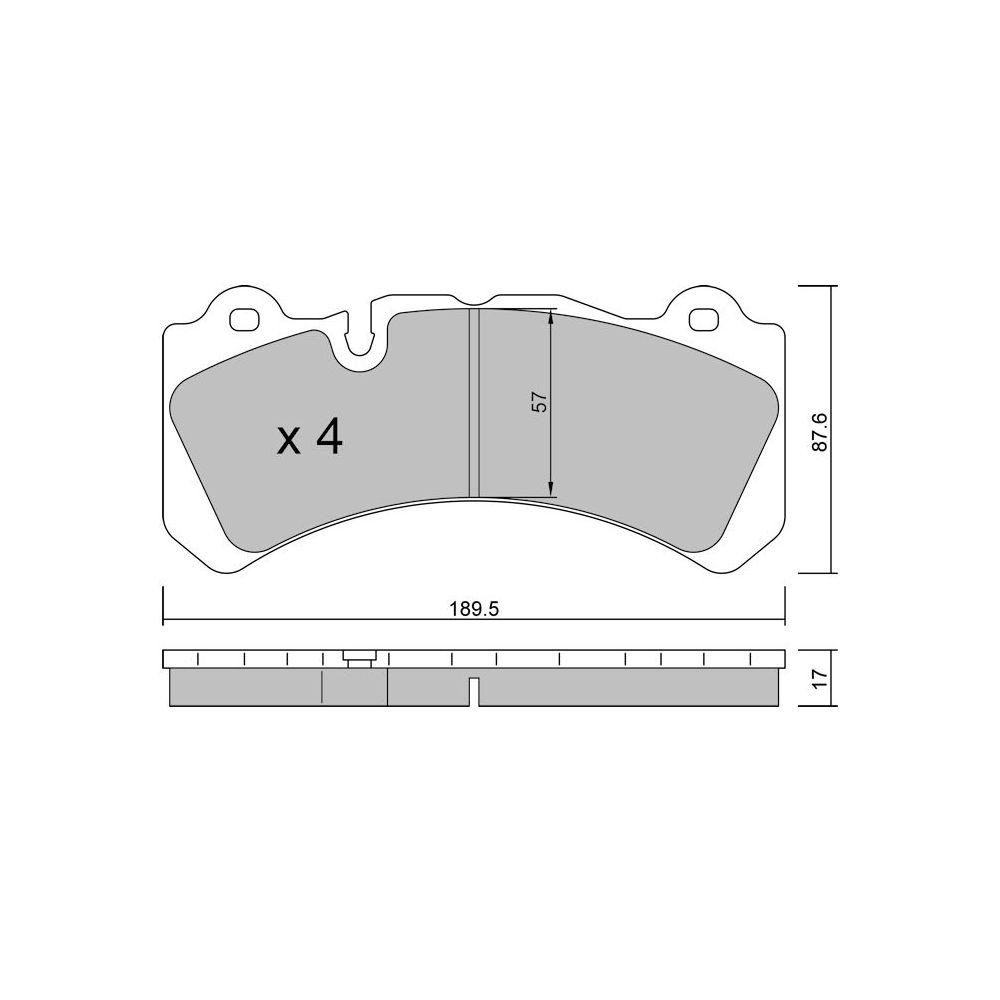 Pastillas de freno delanteras GT2i Race para VOLVO V60 2.0 D4 Polestar, 2.4 Hybrid D6 Polestar 2015-18 - Pinzas de freno BremboArray