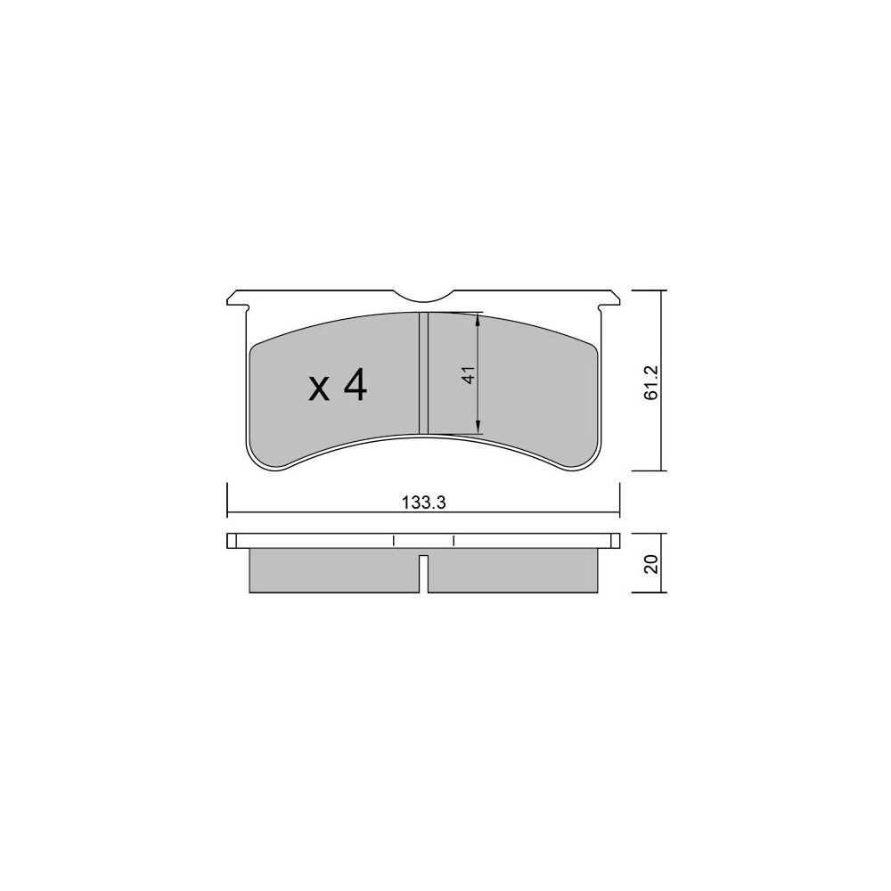 Pastillas de freno GT2i Race para pinzas de freno AP Racing CP8350 4 pistonsArray