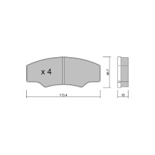 Pastillas de freno delanteras GT2i Race para CITROEN Saxo 1.6i 16V Challenge - Pinzas de freno Alcon