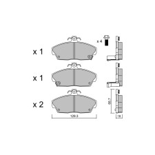 Pastillas de freno delanteras GT2i Race para MG ZR 105 1.4i 16V, 105 1.8i 16V Gr N - Pinzas de freno Girling