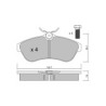 Pastillas de freno delanteras GT2i Race para CITROEN C2 1.6i 16V 106 hp 2003-17 - Pinzas de freno Girling