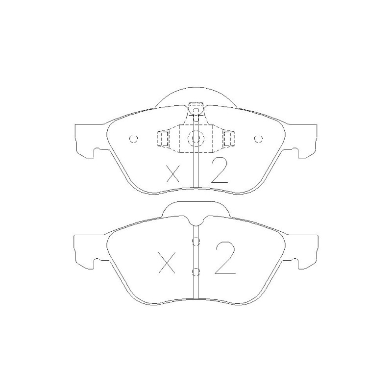 Pastilhas de travão dianteiras GT2i Race para RENAULT Twingo 1.6i 16V RS 2007-14 - Ate Brake CalipersArray