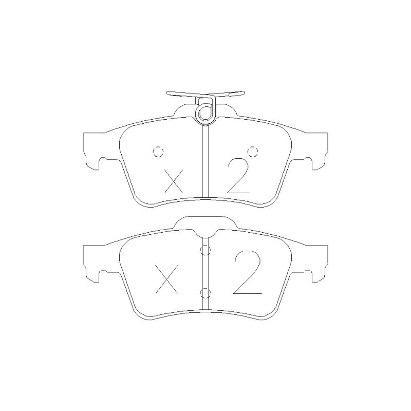Pastillas de freno traseras GT2i Race para FORD Fiesta 1.6i 16V R2 Asphalt - Pinzas de freno AteArray