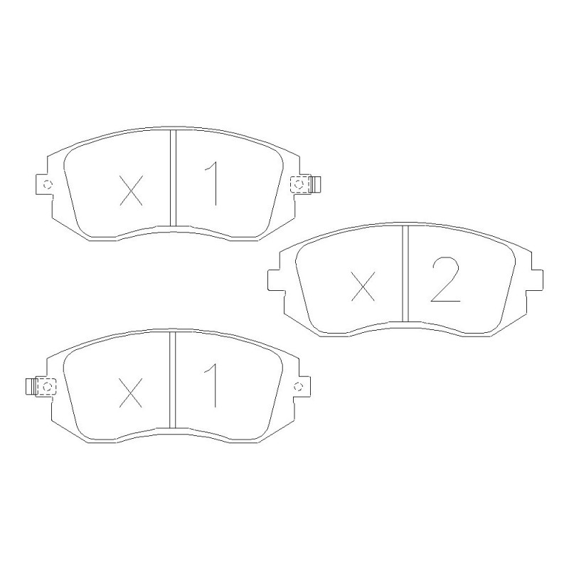Pastilhas de travão dianteiras GT2i Race para SUBARU Brz 2.0i 16V 2012-20 - Tokico Brake CalipersArray