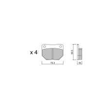 Pastillas de freno traseras GT2i Race para SUBARU Impreza (GE-GH-GR-GV-G3) 2.0i 16V Turbo 4wd WRX 2008-14 - Pinzas de freno Sumi