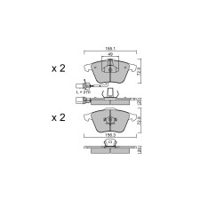 Pastilhas de travão dianteiras GT2i Race para AUDI A4 - A4 Quattro (8E-8H) 2.7 V6 TDi, 3.0 V6 TDi, 3.2i V6 2001-07 - Pinças de t