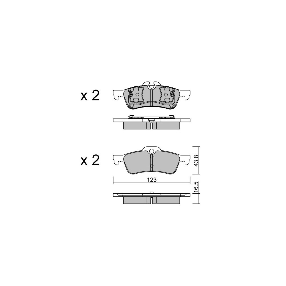 Pastillas de freno traseras GT2i Race para MINI Mini (R50-R52-R53) 1.4 D, 1.6i 16V, 1.6i 16V Turbo 2001-07 - Pinzas de freno AteArray