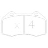 Pastillas de freno delanteras GT2i Race para RENAULT Clio III 2.0i 16V RS R3 - Pinzas de freno Brembo