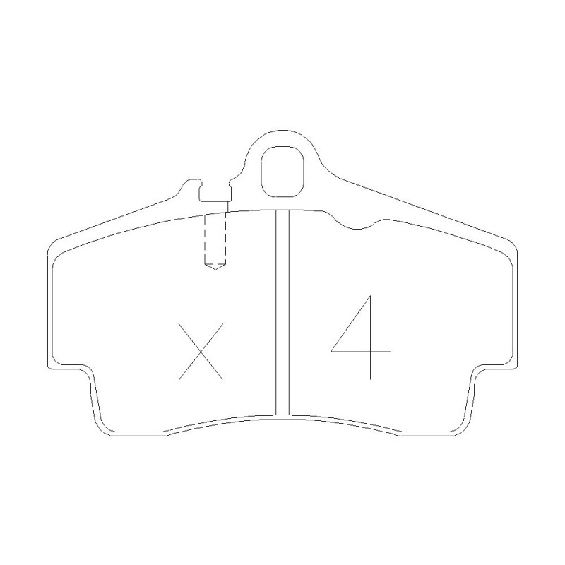 Pastillas de freno traseras GT2i Race para PORSCHE 911 (997) 3.6 Carrera 4 Road Car - Pinzas de freno BremboArray