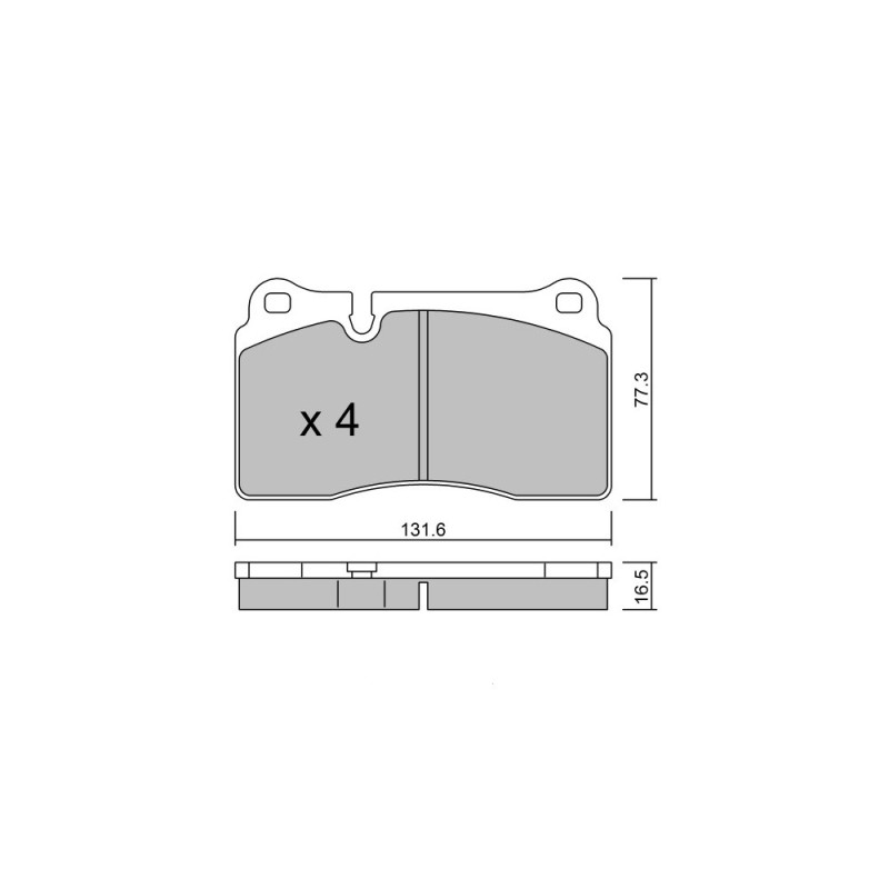 Pastilhas de Freio Dianteiras GT2i Race para AUDI RS3-S3 (8P) RS3 2.5i 20V TFSi 2006-12 - Pinças de Freio BremboArray