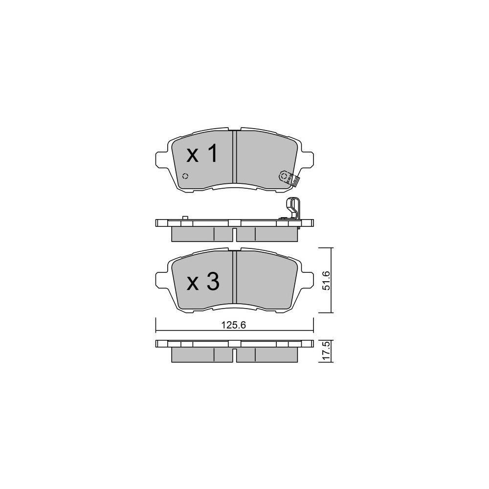 Pastillas de freno delanteras GT2i Race para FORD Fiesta 1.6i 16V R1 - Pinzas de freno GirlingArray