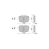 Pastillas de freno traseras GT2i Race para BMW Serie 2 (G42-G87) M2 3.0i Turbo 2021- - Pinzas de freno Trw