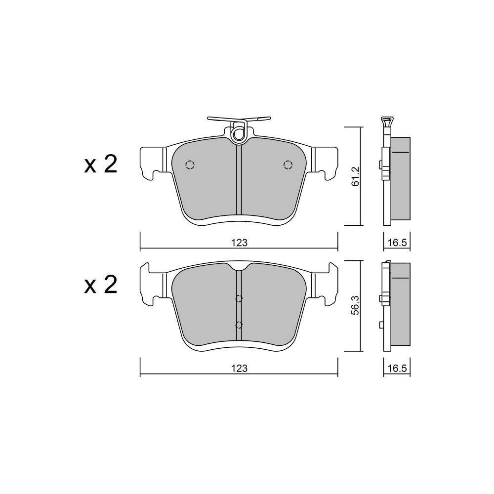 Pastillas de freno traseras GT2i Race para AUDI RS3 -S3 (8V) S3 2.0i 16V TFSi 2012-20 - Pinzas de freno Ate Array