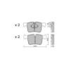 Pastillas de freno delanteras GT2i Race para BMW Serie 2 (F22-F23) 220i, 225d, 228i 2012-21 - Pinzas de freno Ate 