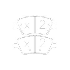 Pastillas de freno delanteras GT2i Race para FORD Fiesta 1.6i 16V EcoBoost ST 200 hp 2008-17 - Pinzas de freno Trw 