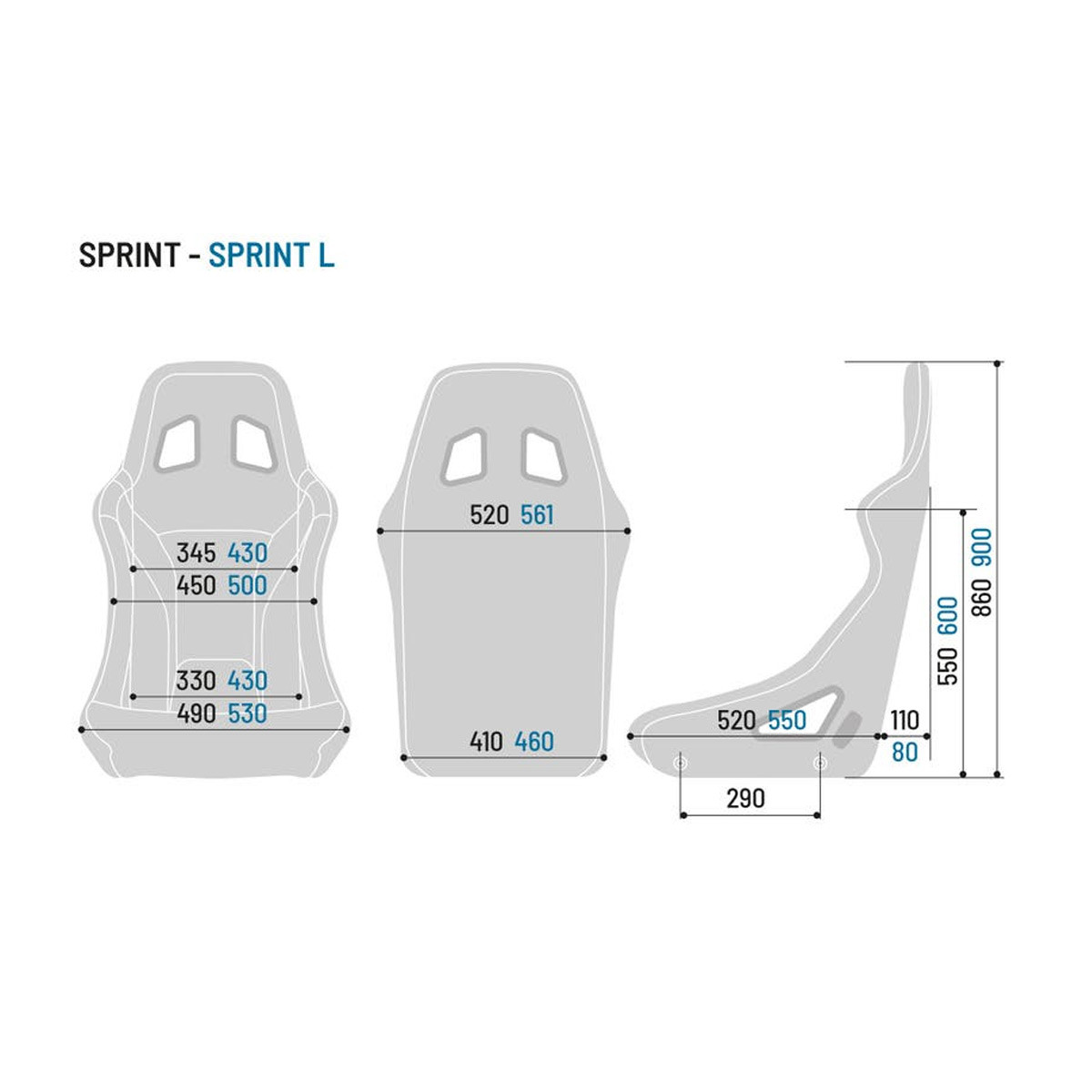 Baquet SPARCO SPRINT+ tubular FIAArray