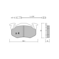 Pastillas de freno delanteras GT2i Club para RENAULT Clio I (B/C57_, 5/357_) 1990-05-01-1999-08-01
