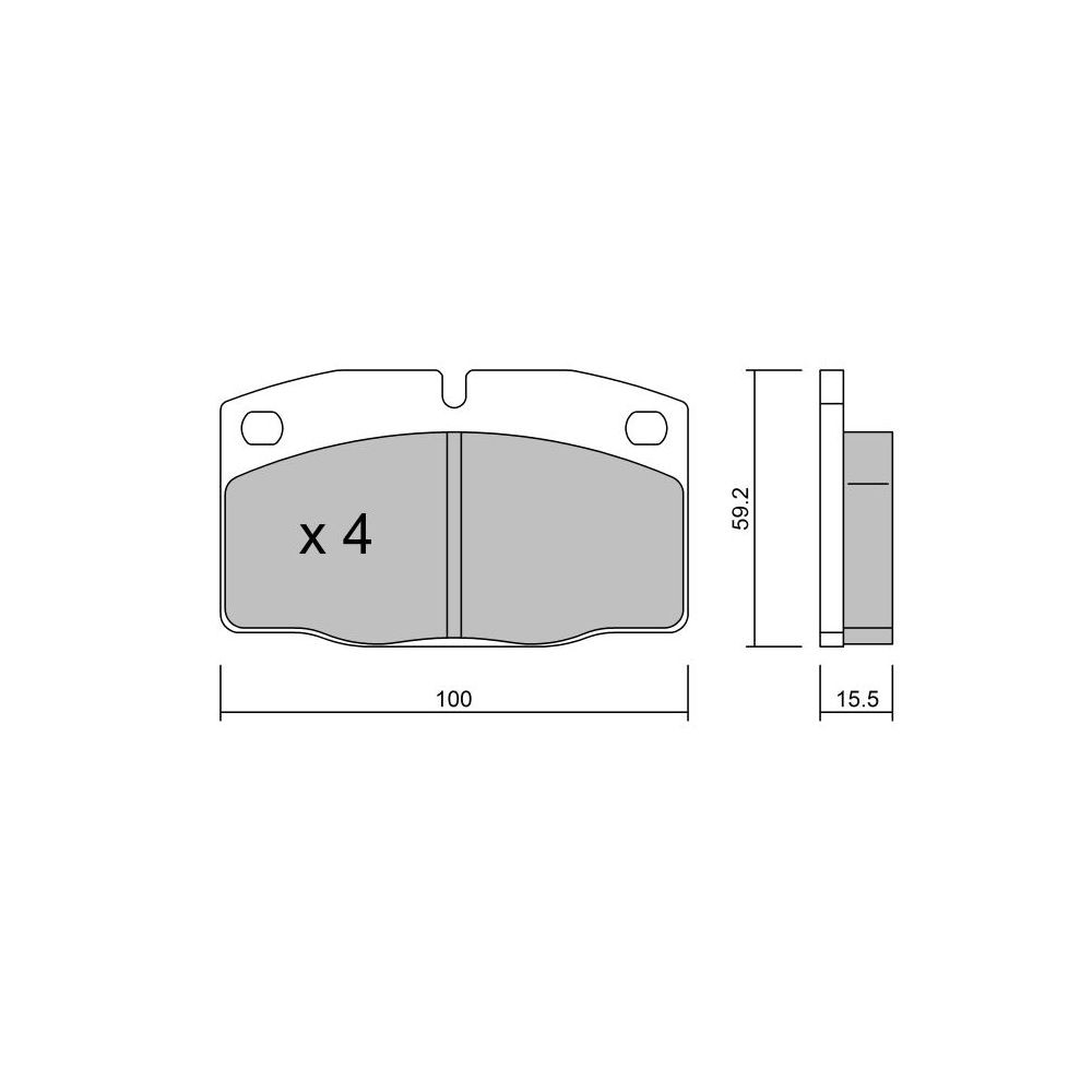 Pastillas de freno delanteras GT2i Club para OPEL Corsa A 1.2, 1.3, 1.4i, 1.5 TD, 1.6i 1983-93 - Pinzas de freno GMArray