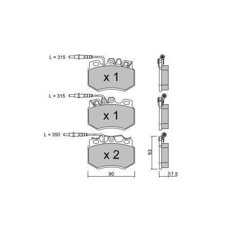 Pastillas de freno delanteras GT2i Club para CITROEN ZX Break (N2