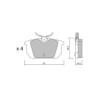 Pastillas de freno traseras GT2i Club para LANCIA Delta 2.0i 16V, 2.0i 16V Turbo 1993-00 - Pinzas de freno Girling