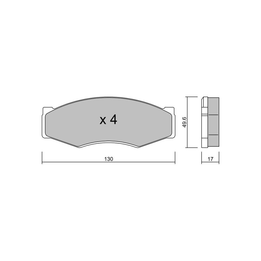 Pastillas de freno delanteras GT2i Club para NISSAN Bluebird VI Hatchback (T72, T12) 3.0 Turbo 229cv 1985-12-01-1992-11-01Array