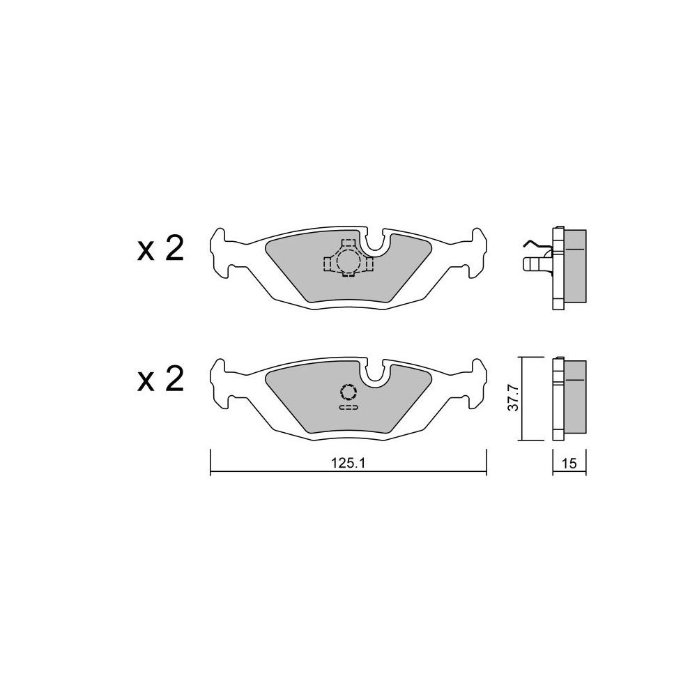 Pastillas de freno traseras GT2i Club para SAAB 9000 2.3 225cv 1985-04-01-1998-12-01Array