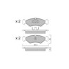 Pastillas de freno delanteras GT2i Club para FORD Fiesta III (GFJ) 2.3 155cv 1989-01-01-1997-01-01