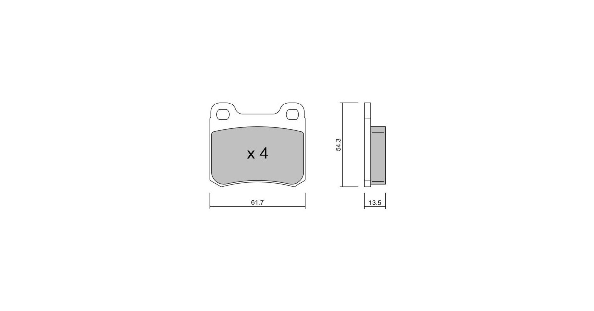 Pastillas de freno traseras GT2i Club para MERCEDES BENZ 190 (W201) E 2.5-16 204cv 1982-10-01-1993-08-01