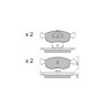 Pastillas de freno delanteras GT2i Club para FORD Escort 2.0i 16V RS /4wd 1990-96 - Pinzas de freno Ate 