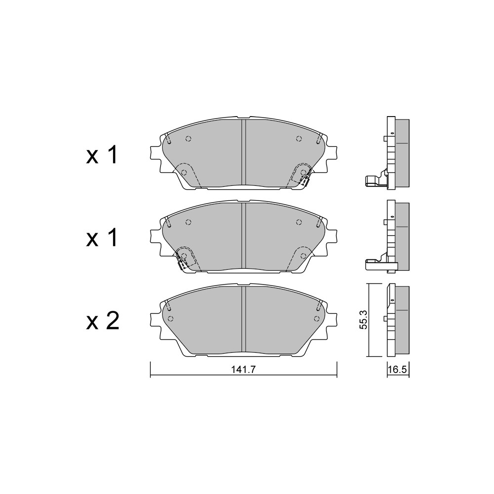 Pastillas de freno delanteras GT2i Club para MAZDA CX-30 (DM) 2.5 SKYACTIV-G 195cv 2019-07-01-Array