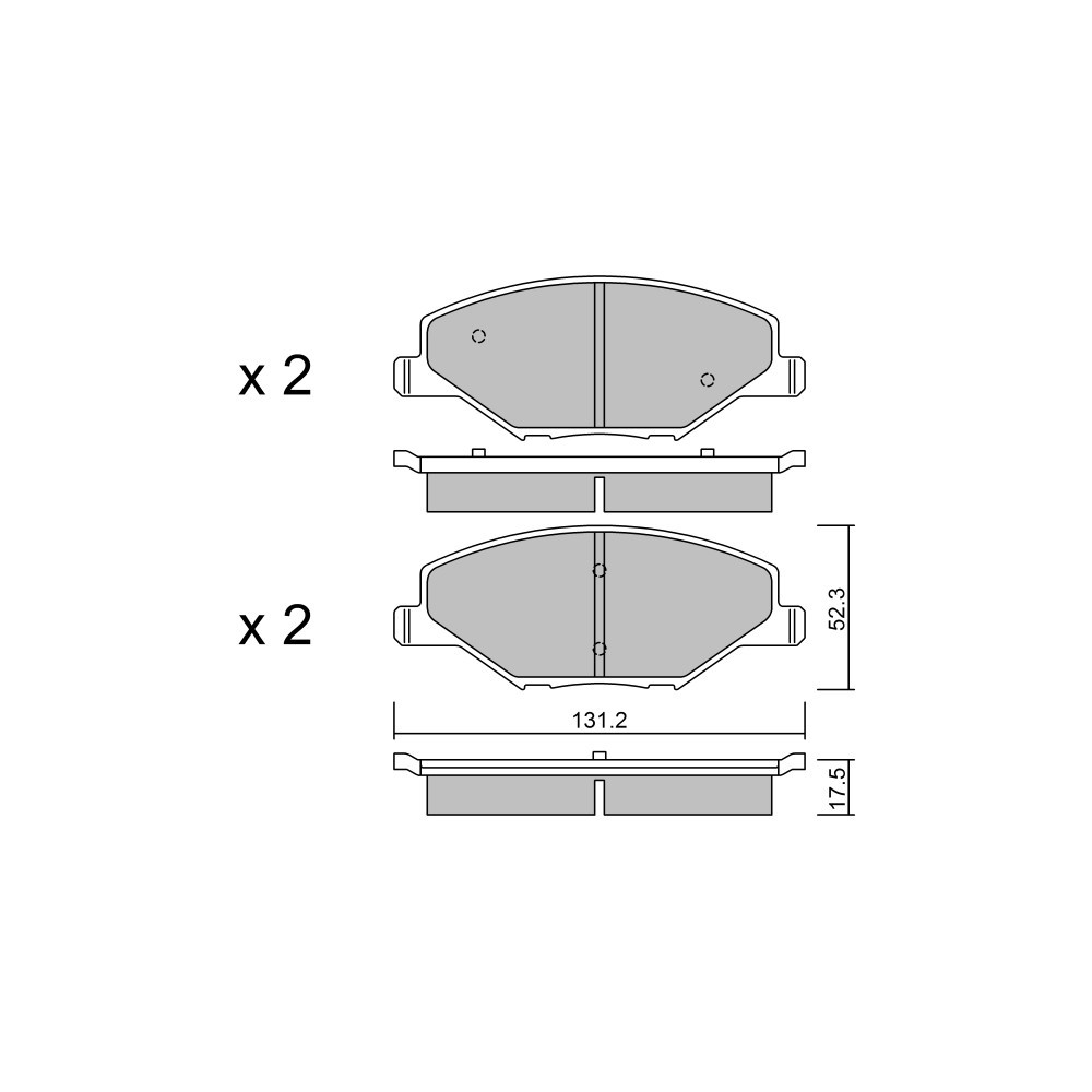 Pastillas de freno delanteras GT2i Club para VOLKSWAGEN Polo VI (6R1, 6C1) 1.6 i-DTEC (FK3) 120cv 2009-03-01-Array