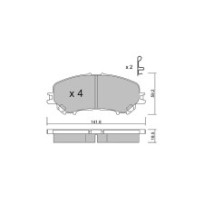 Pastilhas de travão dianteiras GT2i Club para RENAULT Kadjar (HA_, HL_) 1.6 TCe 165 164cv 2015-06-01-