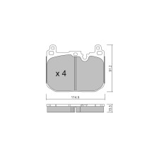 Pastillas de freno delanteras GT2i Club para MINI Mini IV Countryman (F60) 335 d xDrive 313cv 2016-10-01-
