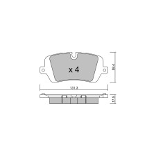 Pastillas de freno traseras GT2i Club para LAND ROVER Range Rover Sport II (L494) 5.0 4x4 576cv 2013-04-01-