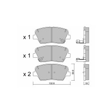Pastillas de freno delanteras GT2i Club para KIA Carens IV 2.0 300cv 2013-03-01-