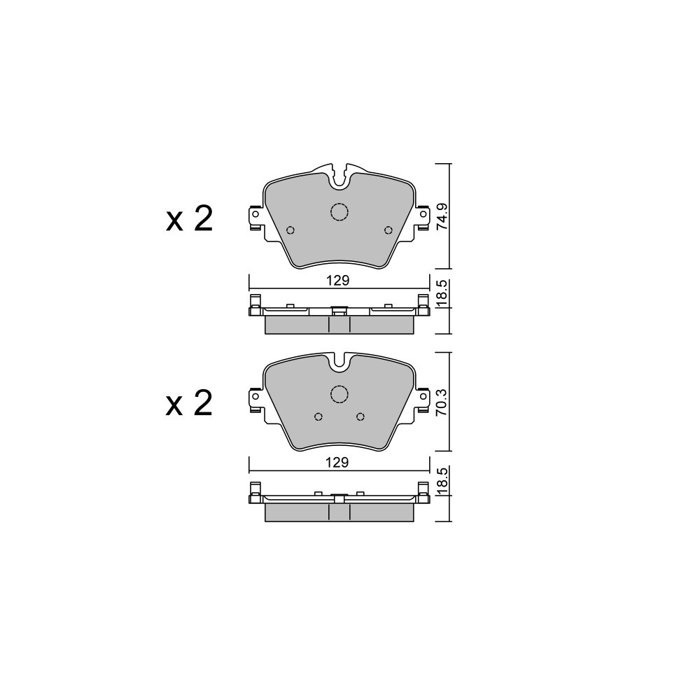 Pastillas de freno delanteras GT2i Club para BMW 2 II Gran Coupe (F44) 128 ti 266cv 2019-11-01-Array