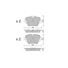 Pastilhas de travão dianteiras GT2i Club para BMW 2 II Active Tourer (U06) 230e xDrive 327 cv 2021-11-01-
