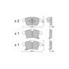 Pastillas de freno delanteras GT2i Club para FORD Mondeo V Sedan (CD) / Fusion 2.0 EcoBoost 4x4 244cv 2012-09-01-